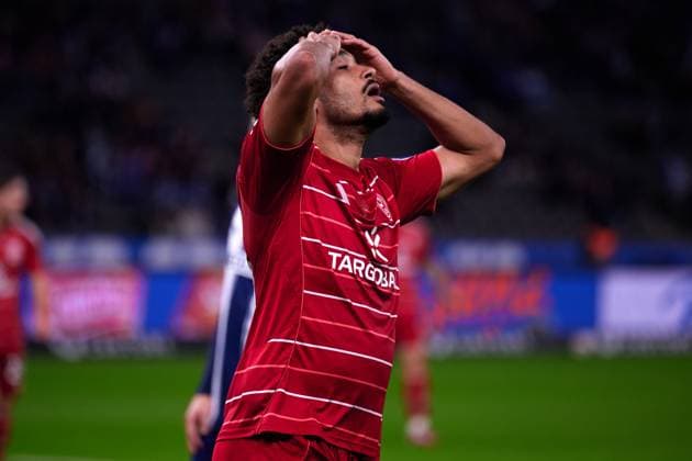 Emmanuel Iyoha Fortuna Duesseldorf, 19 , missed chance, GER, Hertha BSC vs ,Fortuna Duesseldorf, 2 Bundesliga, Season 2025 2026, Matchday 10, 25 010 2025 DFL REGULATIONS PROHIBIT ANY USE OF PHOTOGRAPHS AS IMAGE SEQUENCES AND OR QUASI VIDEO GER, Hertha BSC vs ,Fortuna Duesseldorf, 2 Bundesliga, Season 2025 2026, Matchday 10, 25 010 2025 Berlin Copyright: xClaudiusxRauch,xEibner-Pressefotox xClaudiusxRauchx EP_CRH