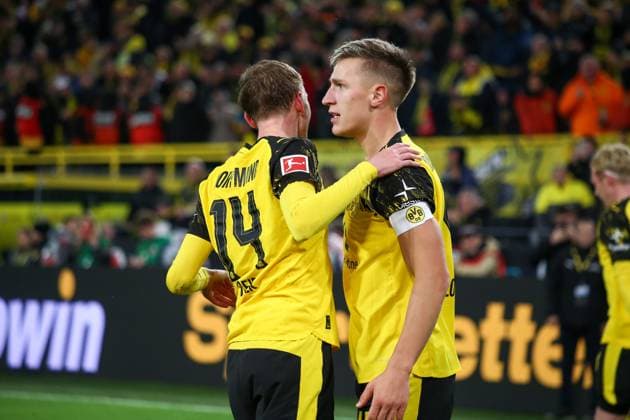 Germany Bundesliga 2025 26, 8 Matchday Borussia Dortmund vs 1 FC Köln Signal Iduna Park Stadion Dortmund Nico Schlotterbeck Borussia Dortmund, 4 Maximilian Beier Borussia Dortmund, 14 Dortmund Copyright: xAymanxAlahmedx