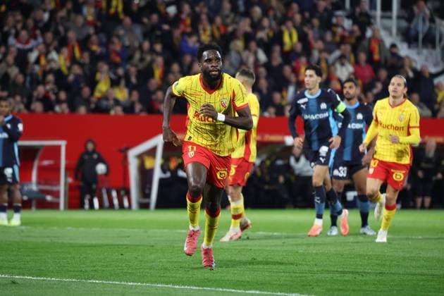 FOOTBALL : RC Lens vs Marseille - Ligue 1 J9 - 25 10 2025 But ety joie de Odsonne EDOUARD (RC Lens) lors du match RC Lens vs Marseille, Ligue 1 J9, stade Bollaert-Delelis, le 25 octobre 2025 - photo Laurent Sanson PsnewZ  Copyright: xLaurentxSANSONx xPsnewZx