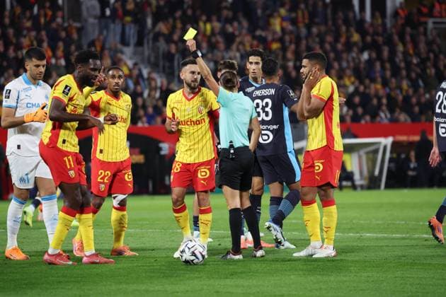 FOOTBALL : RC Lens vs Marseille - Ligue 1 J9 - 25 10 2025 Arbitre StÃ phanie Frappart lors du match RC Lens vs Marseille, Ligue 1 J9, stade Bollaert-Delelis, le 25 octobre 2025 - photo Laurent Sanson PsnewZ  Copyright: xLaurentxSANSONx xPsnewZx