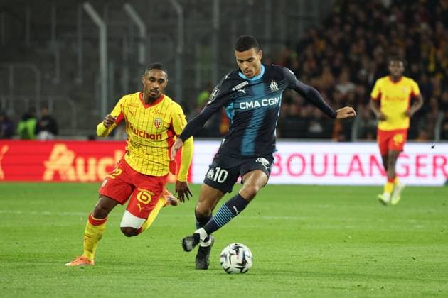 FOOTBALL : RC Lens vs Marseille - Ligue 1 J9 - 25 10 2025 Mason GREENWOOD (Marseille) lors du match RC Lens vs Marseille, Ligue 1 J9, stade Bollaert-Delelis, le 25 octobre 2025 - photo Laurent Sanson PsnewZ  Copyright: xLaurentxSANSONx xPsnewZx