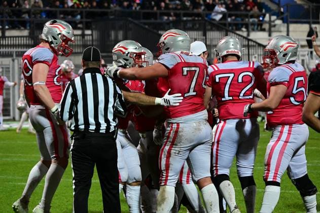 25 10 2025 xkhx Krefeld Grotenburg Stadium American Football European Championship 2025 Germany Austria Cheers from the Austrian team