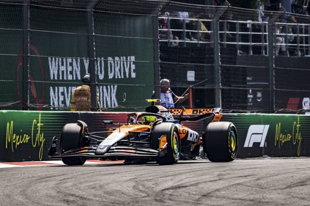 Lando Norris driving McLaren MCL39 during third practice ahead of the F1 Grand Prix of Mexico at Autodromo Hermanos Rodriguez on October 24, 2025 in Mexico City, Mexico.  Copyright: xRichardxCallis SPPx Sportspressphoto_SPR51234