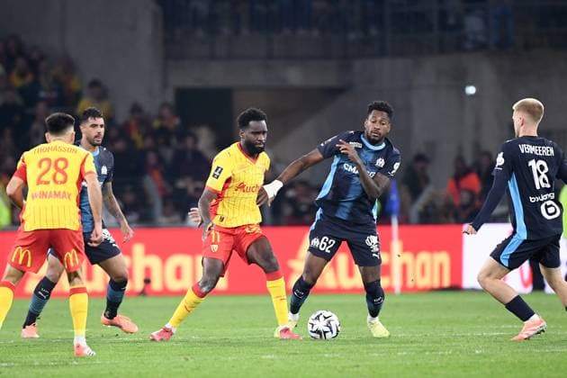 RC Lens v Olympique de Marseille - Ligue 1 McDonald s 2025 2026 62 Amir MURILLO (om) - 11 Odsonne EDOUARD (rcl) during the Ligue 1 McDonald s match between Lens and Marseille at Stade Bollaert-Delelis on October 25, 2025 in Lens, France. Lens France  Copyright: xFEPx 776348171
