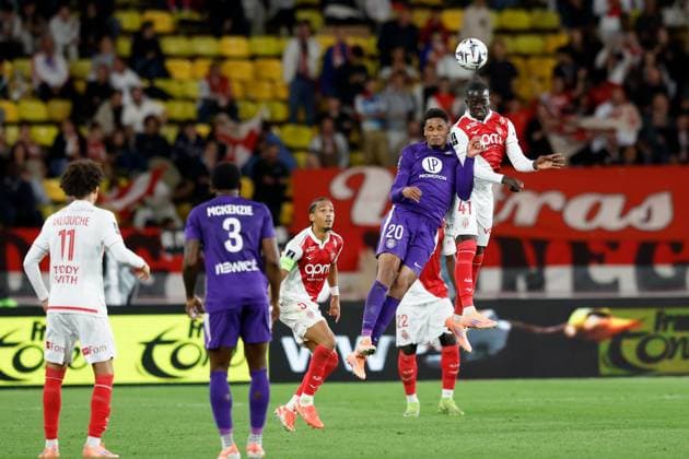 AS Monaco FC v Toulouse FC - Ligue 1 McDonald s 2025 2026 05 Thilo KEHRER (asm) - 20 EMERSONN Correia da Silva (tfc) - 41 Pape CABRAL (asm) during the Ligue 1 McDonald s match between Monaco and Toulouse at Stade Louis II on October 25, 2025 in Monaco, Monaco. Monaco Monaco  Copyright: xFEPx 776348167