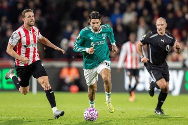 Premier League Brentford v Liverpool Dominik Szoboszlai of Liverpool during the Premier League match Brentford vs Liverpool at The Gtech Community Stadium, London, United Kingdom, 25th October 2025 (Photo by Ian Stephen News Images) Copyright: xIanxStephen NewsxImagesx