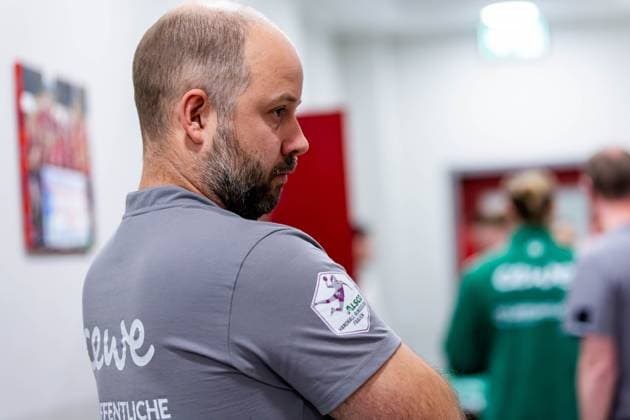 25 10 2025, GER, Handball, Women, Season 2025 2026, Alsco 1 Bl, 6 Matchday, Thueringer HC VfL Oldenburg Niels Boetel VfL Oldenburg 99947 Bad Langensalza Salza Halle Sporthalle Mehrz Thüringen Germany