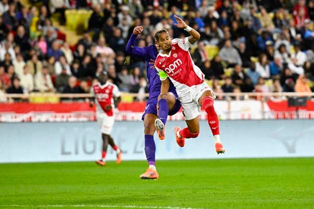 FOOTBALL : AS Monaco VS Toulouse FC - Ligue 1 McDonald s - 25 10 2025 Thilo Kehrer (ASM) - Ligue 1 McDonald s match between AS Monaco and Toulouse FC on October 25, 2025 at the Louis II Stadium in Monaco. MonacoMonaco  Copyright: xWilliamxCannarellax