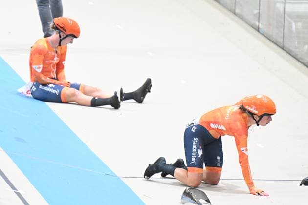 25-10-2025 World Championships Elite Women Track; Giornata 04; 2025, Olanda; Van Belle, Lisa; Wiebes, Lorena; Santiago Del Cile - Velodromo Penalolen; 