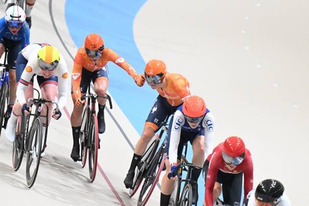 25-10-2025 World Championships Elite Women Track; Giornata 04; 2025, Olanda; Van Belle, Lisa; Wiebes, Lorena; Santiago Del Cile - Velodromo Penalolen; 