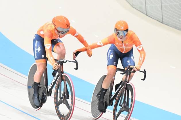 25-10-2025 World Championships Elite Women Track; Giornata 04; 2025, Olanda; Van Belle, Lisa; Wiebes, Lorena; Santiago Del Cile - Velodromo Penalolen; 