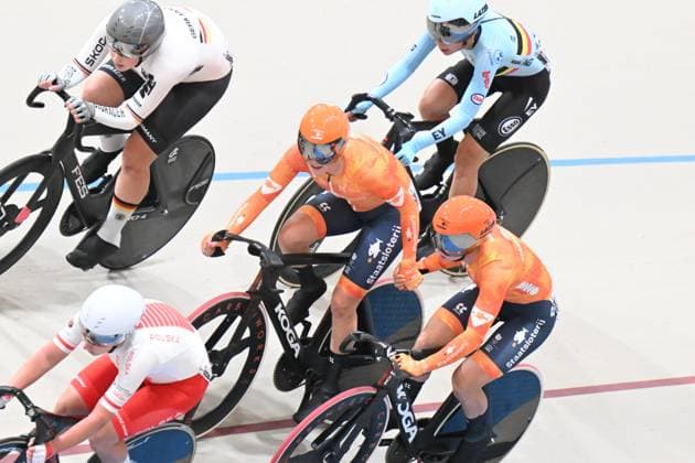 25-10-2025 World Championships Elite Women Track; Giornata 04; 2025, Olanda; Van Belle, Lisa; Wiebes, Lorena; Santiago Del Cile - Velodromo Penalolen; 