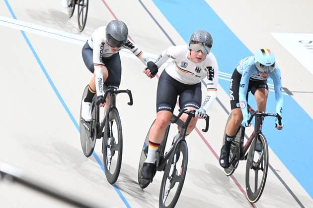 25-10-2025 World Championships Elite Women Track; Giornata 04; 2025, Germany; Brautigam, Messane; Teutenberg, Lea Lin; Santiago Del Cile - Velodromo Penalolen; 