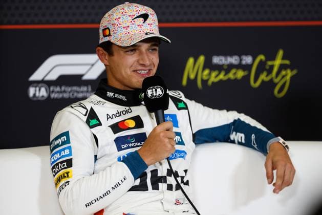 F1 - MEXICO CITY GRAND PRIX 2025 NORRIS Lando (gbr), McLaren F1 Team MCL39, portrait during the 2025 Formula 1 Mexico City Grand Prix, 20th round of the 2025 FIA Formula One World Championship, WM, Weltmeisterschaft from October 24 to 26, 2025 on the Autodromo Hermanos Rodriguez, in Mexico City, Mexico - Mexico CityMexico  Copyright: xJavierxJimenezx