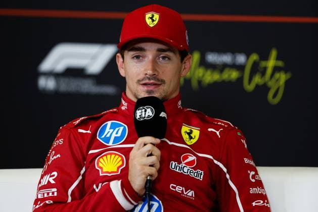 F1 - MEXICO CITY GRAND PRIX 2025 LECLERC Charles (mco), Scuderia Ferrari SF-25, portrait during the 2025 Formula 1 Mexico City Grand Prix, 20th round of the 2025 FIA Formula One World Championship, WM, Weltmeisterschaft from October 24 to 26, 2025 on the Autodromo Hermanos Rodriguez, in Mexico City, Mexico - Mexico CityMexico  Copyright: xJavierxJimenezx