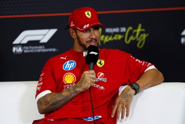 F1 - MEXICO CITY GRAND PRIX 2025 HAMILTON Lewis (gbr), Scuderia Ferrari SF-25, portrait during the 2025 Formula 1 Mexico City Grand Prix, 20th round of the 2025 FIA Formula One World Championship, WM, Weltmeisterschaft from October 24 to 26, 2025 on the Autodromo Hermanos Rodriguez, in Mexico City, Mexico - Mexico CityMexico  Copyright: xJavierxJimenezx