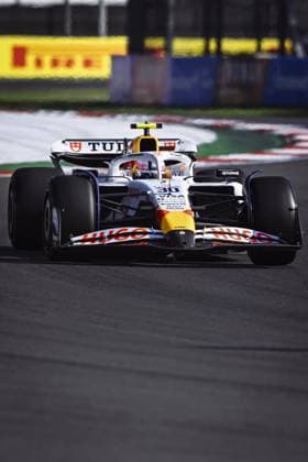 Liam Lawson driving Racing Bulls VCARB 02 during qualifying ahead of the F1 Grand Prix of Mexico at Autodromo Hermanos Rodriguez on October 25, 2025 in Mexico City, Mexico. Copyright: xRichardxCallis SPPx Sportspressphoto_SPR51457