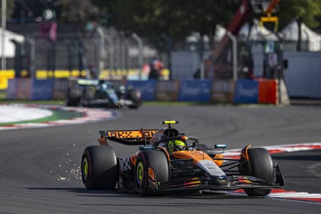 Lando Norris driving McLaren MCL39 during qualifying ahead of the F1 Grand Prix of Mexico at Autodromo Hermanos Rodriguez on October 25, 2025 in Mexico City, Mexico. Copyright: xRichardxCallis SPPx Sportspressphoto_SPR51481