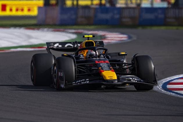 Yuki Tsunoda driving Red Bull Racing RB21 during qualifying ahead of the F1 Grand Prix of Mexico at Autodromo Hermanos Rodriguez on October 25, 2025 in Mexico City, Mexico. Copyright: xRichardxCallis SPPx Sportspressphoto_SPR51482