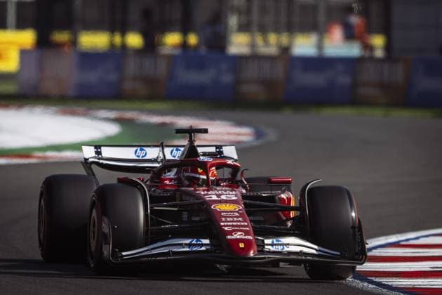 Charles Leclerc driving Ferrari SF-25 during qualifying ahead of the F1 Grand Prix of Mexico at Autodromo Hermanos Rodriguez on October 25, 2025 in Mexico City, Mexico. Copyright: xRichardxCallis SPPx Sportspressphoto_SPR51493