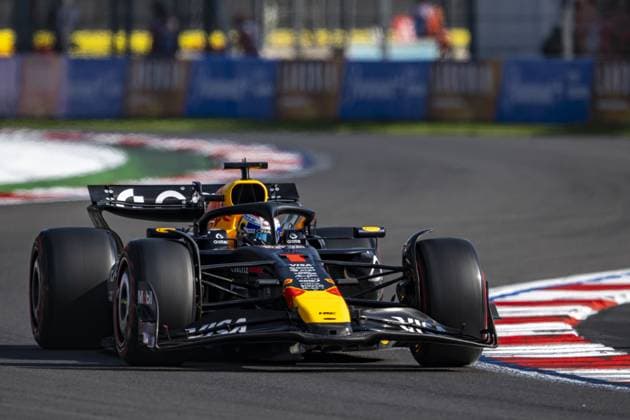 Max Verstappen driving Red Bull Racing RB21 during qualifying ahead of the F1 Grand Prix of Mexico at Autodromo Hermanos Rodriguez on October 25, 2025 in Mexico City, Mexico. Copyright: xRichardxCallis SPPx Sportspressphoto_SPR51497