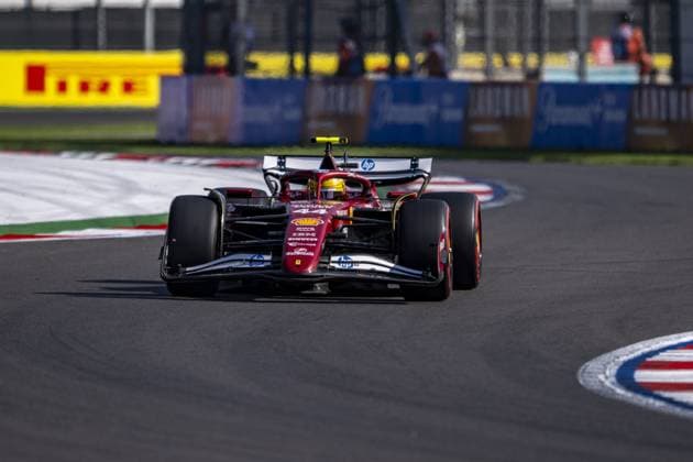 Lewis Hamilton driving Ferrari SF-25 during qualifying ahead of the F1 Grand Prix of Mexico at Autodromo Hermanos Rodriguez on October 25, 2025 in Mexico City, Mexico. Copyright: xRichardxCallis SPPx Sportspressphoto_SPR51500