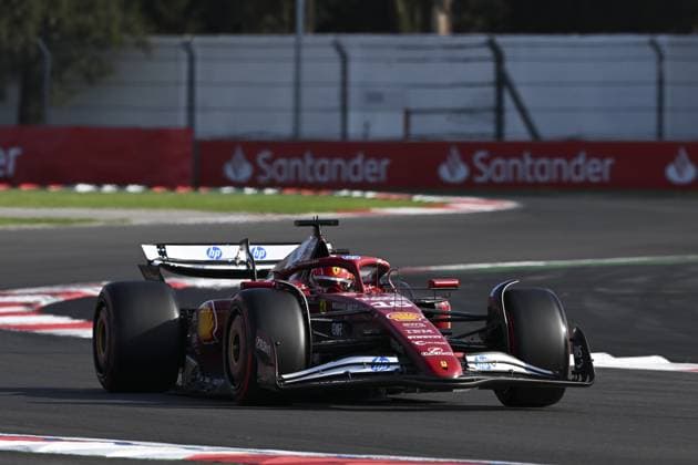 Charles Leclerc driving Ferrari SF-25 during qualifying ahead of the F1 Grand Prix of Mexico at Autodromo Hermanos Rodriguez on October 25, 2025 in Mexico City, Mexico. Copyright: xRichardxCallis SPPx Sportspressphoto_SPR51545