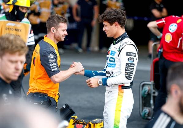 F1 - MEXICO CITY GRAND PRIX 2025 NORRIS Lando (gbr), McLaren F1 Team MCL39, portrait during the 2025 Formula 1 Mexico City Grand Prix, 20th round of the 2025 FIA Formula One World Championship, WM, Weltmeisterschaft from October 24 to 26, 2025 on the Autodromo Hermanos Rodriguez, in Mexico City, Mexico - Mexico CityMexico  Copyright: xDPPIx