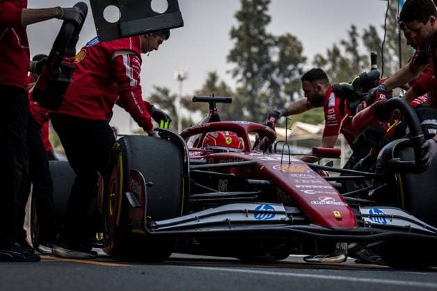 Autodromo Hermanos Rodriguez, Mexico City, Mexico. 25.October.2025; Charles Leclerc of Monaco and Scuderia Ferrari during Free Practice 3 Formula One Mexican Grand Prix  aflo_308221667