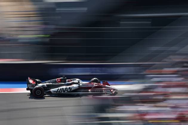 (251026) -- MEXICO CITY, Oct. 26, 2025 -- Haas French driver Esteban Ocon competes during the practice session of the 2025 Formula One Mexico City Grand Prix at the Hermanos Rodriguez Circuit in Mexico City, Mexico, Oct. 25, 2025. (Photo by Xinhua) (SP)MEXICO-MEXICO CITY-F1-GRAND PRIX-PRACTICE SESSIONS SongxHaiyuan 