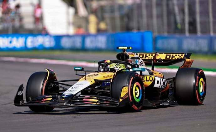 (251026) -- MEXICO CITY, Oct. 26, 2025 -- McLaren s British driver Lando Norris competes during the qualifying session of the 2025 Formula One Mexico City Grand Prix at the Hermanos Rodriguez Circuit in Mexico City, Mexico, Oct. 25, 2025. ) (SP)MEXICO-MEXICO CITY-F1-GRAND PRIX-QUALIFYING SESSION LixMengxin 
