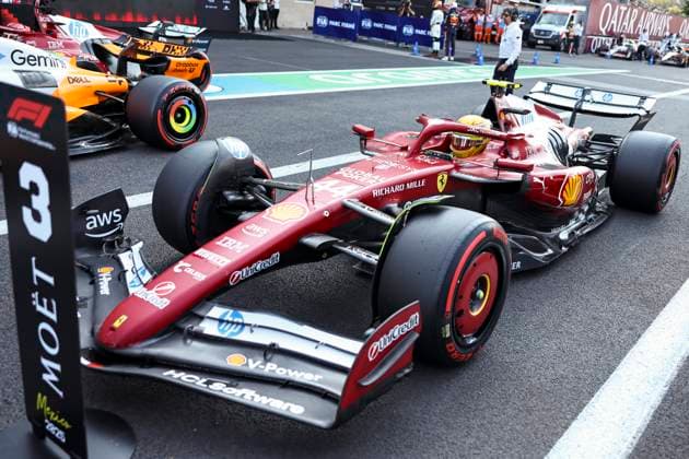 (251026) -- MEXICO CITY, Oct. 26, 2025 -- Ferrari s British driver Lewis Hamilton is seen after the qualifying session of the 2025 Formula One Mexico City Grand Prix at the Hermanos Rodriguez Circuit in Mexico City, Mexico, Oct. 25, 2025. (Photo by Xinhua) (SP)MEXICO-MEXICO CITY-F1-GRAND PRIX-QUALIFYING SESSION SongxHaiyuan 