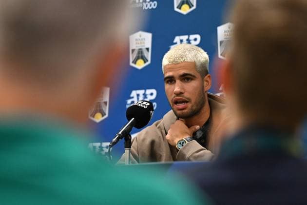 Tennis, ATP tournament in Paris, Carlos Alcaraz press conference