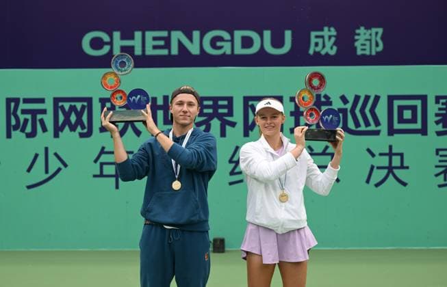 2025 ITF World Tennis Tour Junior Finals Chengdu , China Girls Single Champion Jeline Vandromme BEL Boys Single Champion Max Schoenhaus GER