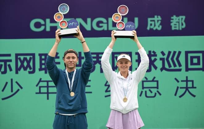 2025 ITF World Tennis Tour Junior Finals Chengdu , China Girls Single Champion Jeline Vandromme BEL Boys Single Champion Max Schoenhaus GER