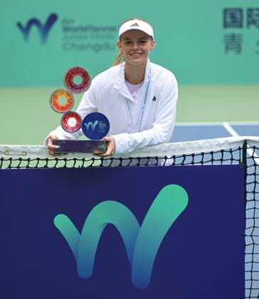 2025 ITF World Tennis Tour Junior Finals Chengdu , China Girls Single Final Jeline Vandromme BEL vs Kristina Penickova USA Winner Jeline Vandromme BEL
