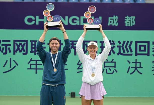 2025 ITF World Tennis Tour Junior Finals Chengdu , China Girls Single Champion Jeline Vandromme BEL Boys Single Champion Max Schoenhaus GER