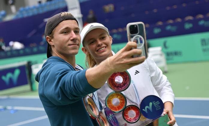 2025 ITF World Tennis Tour Junior Finals Chengdu , China Girls Single Champion Jeline Vandromme BEL Boys Single Champion Max Schoenhaus GER