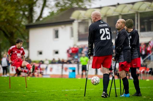 Düsseldorf, Germany 25h Oct 2025 Marco Reinecke BFC Fortuna Düsseldorf BFC Preussen Berlin German Amputee Championship 25 10 2025