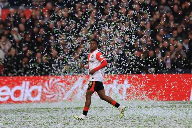 ROTTERDAM , 26-10-2025 , Stadium Feijenoord De Kuip , season 2025 2026 , Dutch Eredivisie football , match between Feyenoord and PSV , Feyenoord player Givairo Read Feyenoord - PSV  x31697873x Copyright: