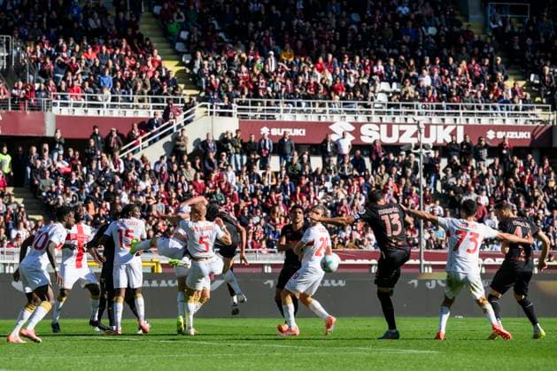 Torino FC v Genoa CFC - Serie A Guillermo Maripan of Torino FC scores a goal during the Serie A football match between Torino FC and Genoa CFC. Turin Italy Copyright: xNicolòxCampox