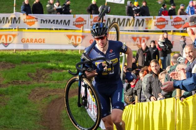 Telenet Superprestige Overijse OVERIJSE, BELGIUM - OCTOBER 26 : Aerts Toon (BEL) of Deschacht - Hens - FSP in action during the Telenet Superprstige Overijse cyclorcross pictured on October 26, 2025 in Overijse, Belgium, 26 10 2025 Overijse Belgium  Copyright: xGbax