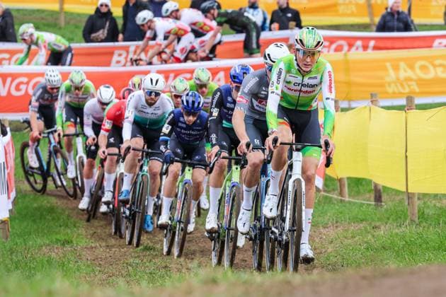 Telenet Superprestige Overijse OVERIJSE, BELGIUM - OCTOBER 26 : Verstrynge Emiel (BEL) of Crelan - Corendon in action during the Telenet Superprstige Overijse cyclorcross pictured on October 26, 2025 in Overijse, Belgium, 26 10 2025 Overijse Belgium  Copyright: xGbax