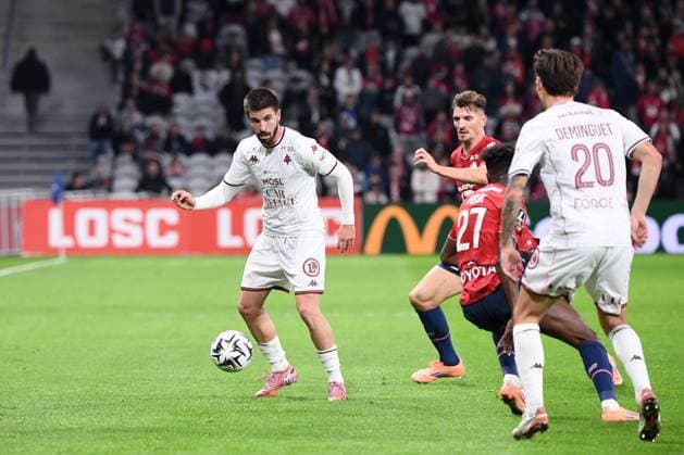 LOSC Lille v FC Metz - Ligue 1 McDonald s 2025 2026 09 Giorgi ABUASHVILI (fcm) during the Ligue 1 McDonald s match between Lille and Metz at Stade Pierre Mauroy on October 26, 2025 in Lille, France. Lille France  Copyright: xFEPx 776348170