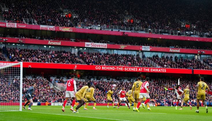 Eberechi Eze of Arsenal scores the opening goal Arsenal v Crystal Palace, Premier League, Football, Emirates Stadium, London, UK - 26 Oct 2025London Emirates Stadium United Kingdom EDITORIAL USE ONLY No use with unauthorised audio, video, data, fixture lists, club league logos or live services. Online in-match use limited to 120 images, no video emulation. No use in betting, games or single club league player publications. Copyright: xJavierxGarcia Shutterstockx 15593463k