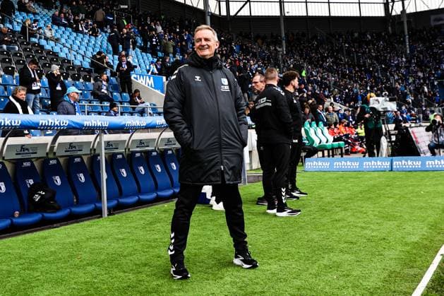 Coach Petrik Sander 1 FC Magdeburg 2 Soccer Bundesliga Season 2025 2026 1 FC Magdeburg vs Preussen Münster at the Avnet Arena in Magdeburg Soccer,Man,Men,Germany,26 10 2025