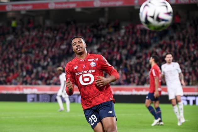 LOSC Lille v FC Metz - Ligue 1 McDonald s 2025 2026 29 Hamza IGAMANE (losc) during the Ligue 1 McDonald s match between Lille and Metz at Stade Pierre Mauroy on October 26, 2025 in Lille, France. Lille France  Copyright: xFEPx 776348170