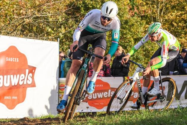 Telenet Superprestige Overijse OVERIJSE, BELGIUM - OCTOBER 26 : Nieuwenhuis Joris (NED) of Baloise Trek Lions in action during the Telenet Superprstige Overijse cyclorcross pictured on October 26, 2025 in Overijse, Belgium, 26 10 2025 Overijse Belgium  Copyright: xGbax