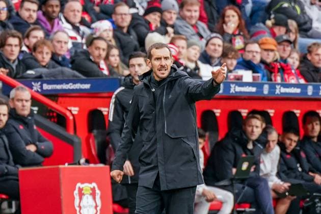 Germany Soccer Bundesliga 2025 26, 8 Matchday Bayer 04 Leverkusen vs SC Freiburg BayArena Leverkusen Julian Schuster SC Freiburg, Coach Leverkusen North Rhine-Westphalia Germany Copyright: xJOERANxSTEINSIEKx