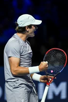 26th October 2025; St. Jakobshalle, Basel, Switzerland; 2025 ATP, Tennis Herren Swiss Indoor Tennis Final Day; Joao Fonseca (BRA) reacts during the match against Alejandro Davidovich Fokina (ESP) in the final  DavidxEmm